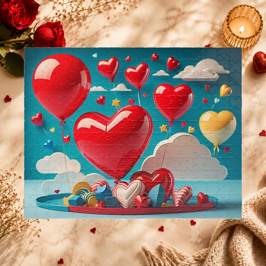 Shop our cheerful enchantment haven valentines day puzzle featuring the 252 pcs (Horizontal) style option from MySisterIsASurvivor.