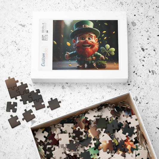 Shop our leprechaun glee st patricks day mental health puzzle featuring the 1014 pcs (Horizontal) style option from MySisterIsASurvivor.