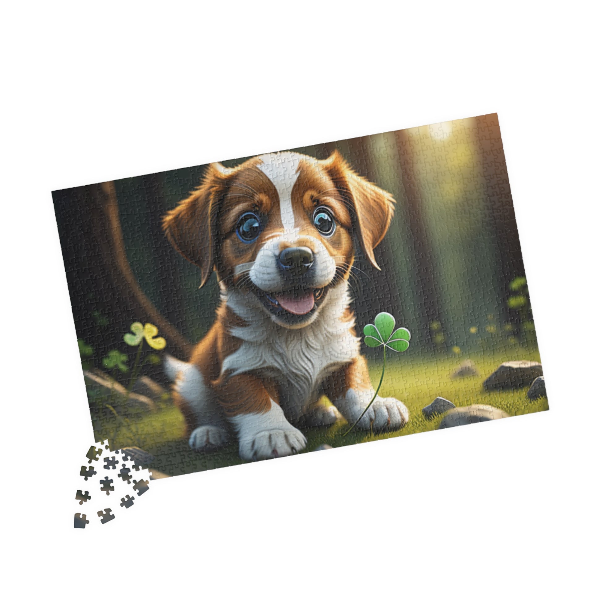 Lucky Leprechaun Pup - St. Patrick's Day Mental Health Puzzle
