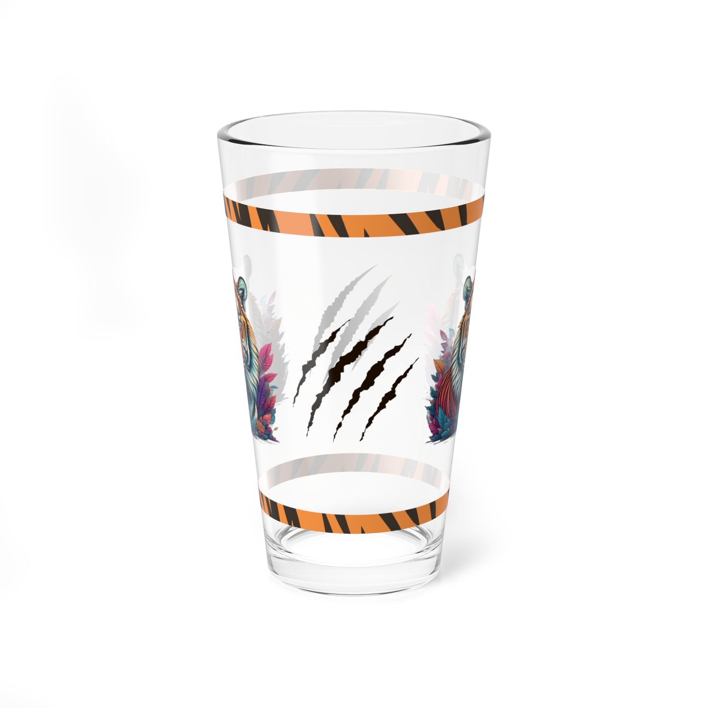 Tigers Resolve 16oz Tiger Pint Glass - Inspiring Strength, Courage, and Empowerment