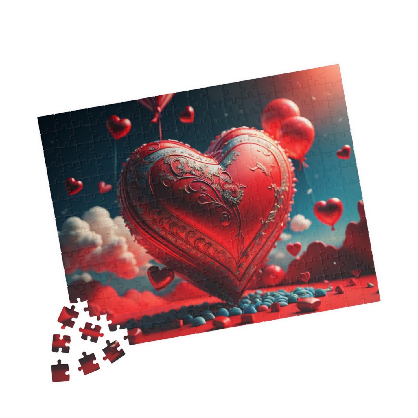 Uplifting Heartscape: Valentine's Day Puzzle for Self-Care, Emotional Growth, and Personal Empowerment