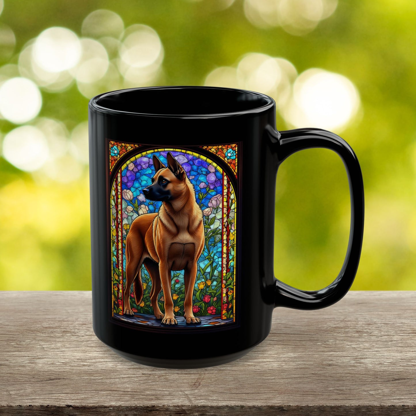 Red Belgian Malinois dog lover gift mug with name