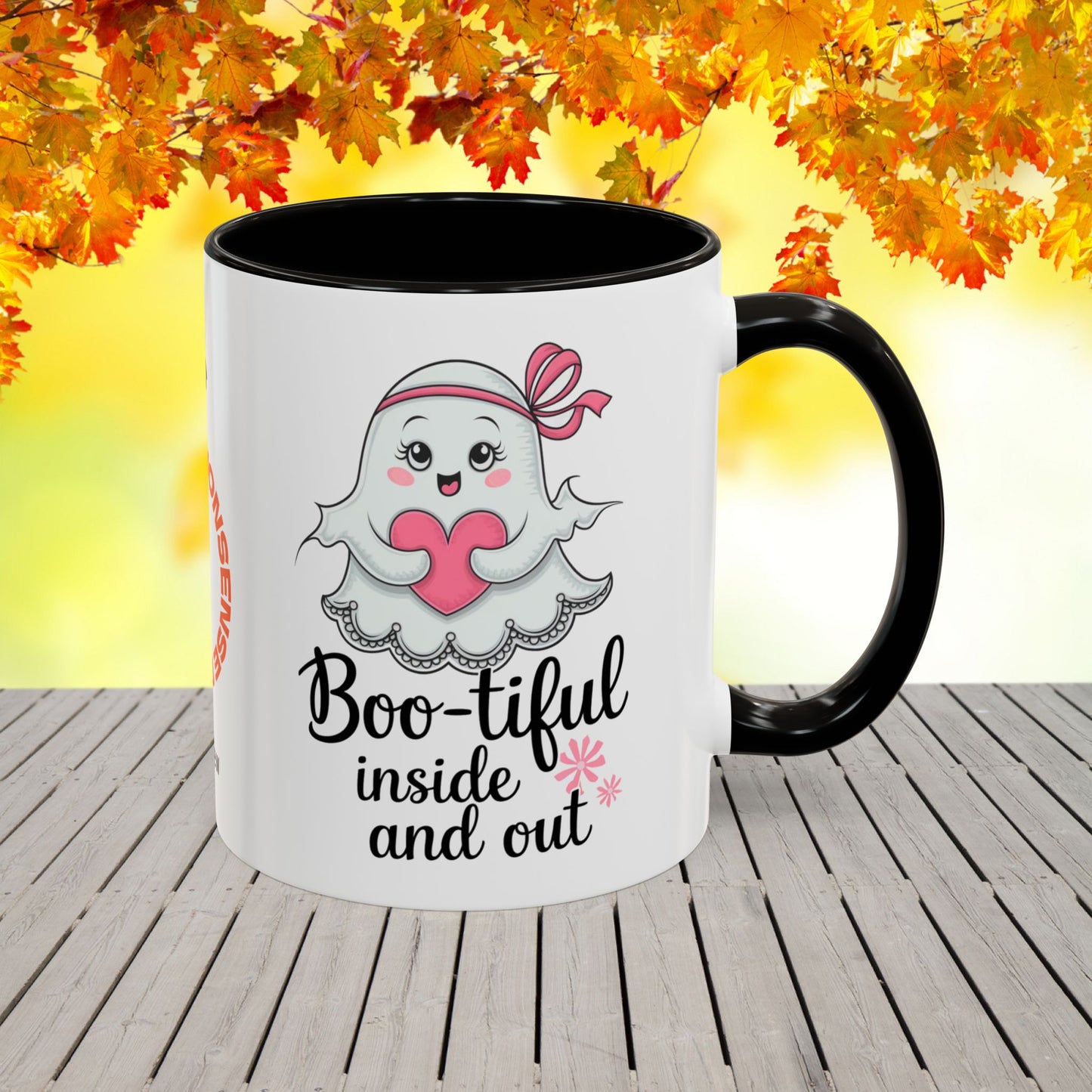 Boo-tiful Inside and Out Halloween Mug -empowering personalized coffee cup for self-love