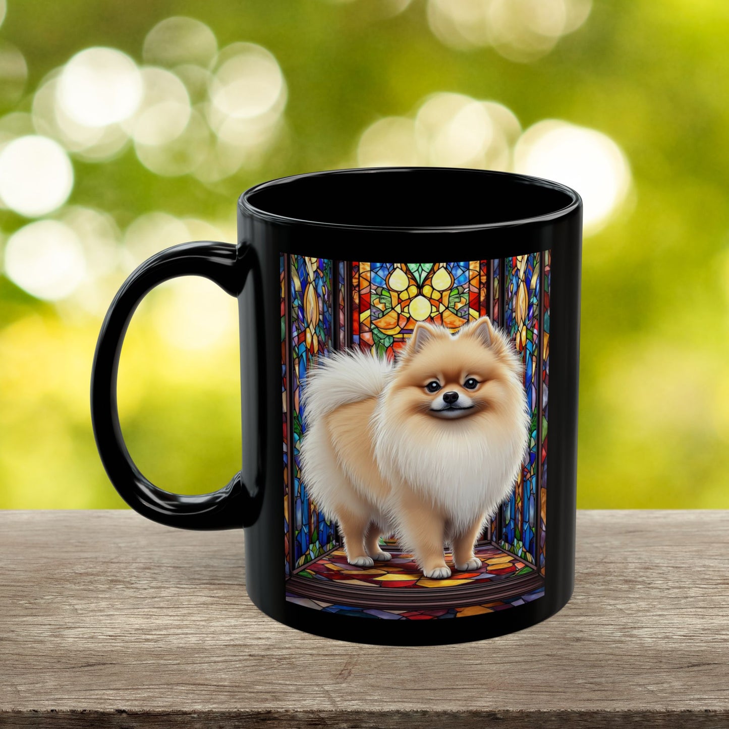 Pomeranian Cream Sable personalized mug, custom fluffy dog coffee cup, pet lover gift