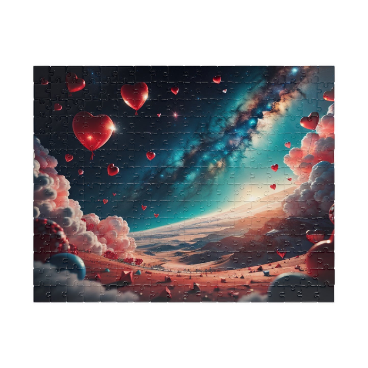 Hearts and Clouds Cascade: Valentine's Day Puzzle for Self-Care, Emotional Growth, and Personal Empowerment