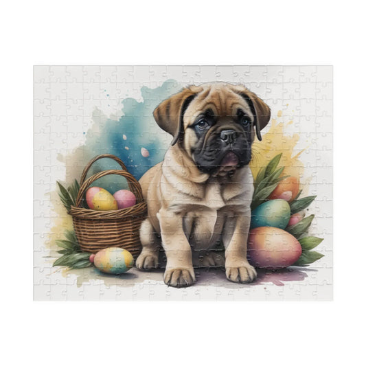 Shop our english mastiff hoppy paws easter delight mental health puzzle featuring the 252 pcs (Horizontal) style option from MySisterIsASurvivor.