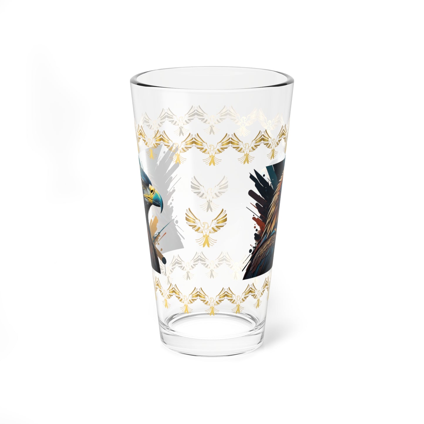 Raptor Resilience 16oz Eagle Pint Glass - Symbol of Strength, Resilience, and Mental Health Awareness