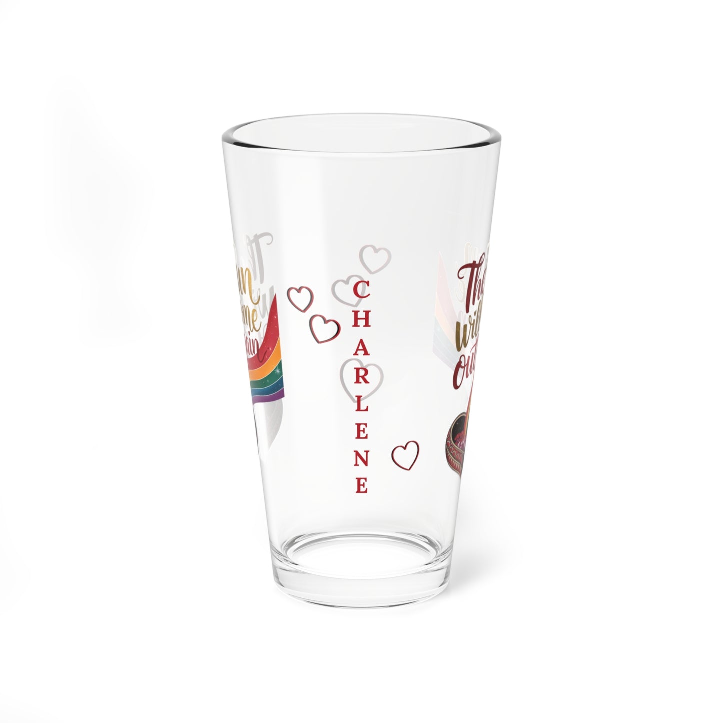 The Sun Will Come Out Again: Personalized Valentine's Day Affirmation Pint Glass – Valentine's Day Self-Care Gift, Mindful Positivity Drinkware