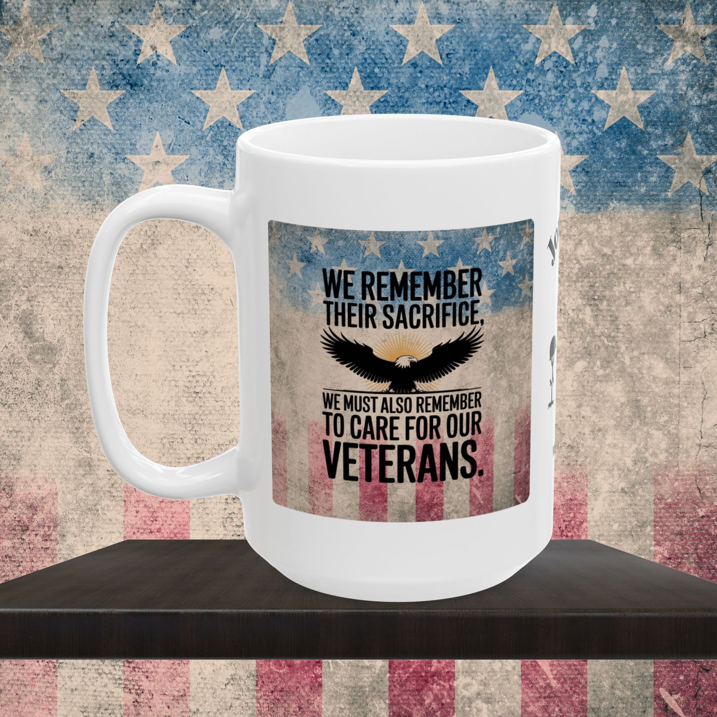 Personalized Memorial Day Mug - "We Remember Their Sacrifice" PTSD Support Tribute