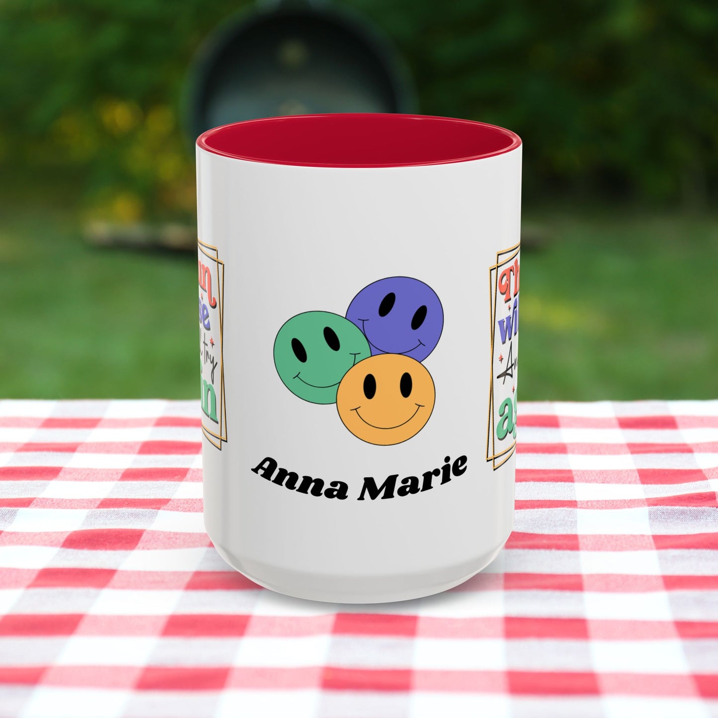 The Sun Will Rise and We’ll Try Again - Personalized Retro Hopeful Mental Health Mug for Strength & Resilience