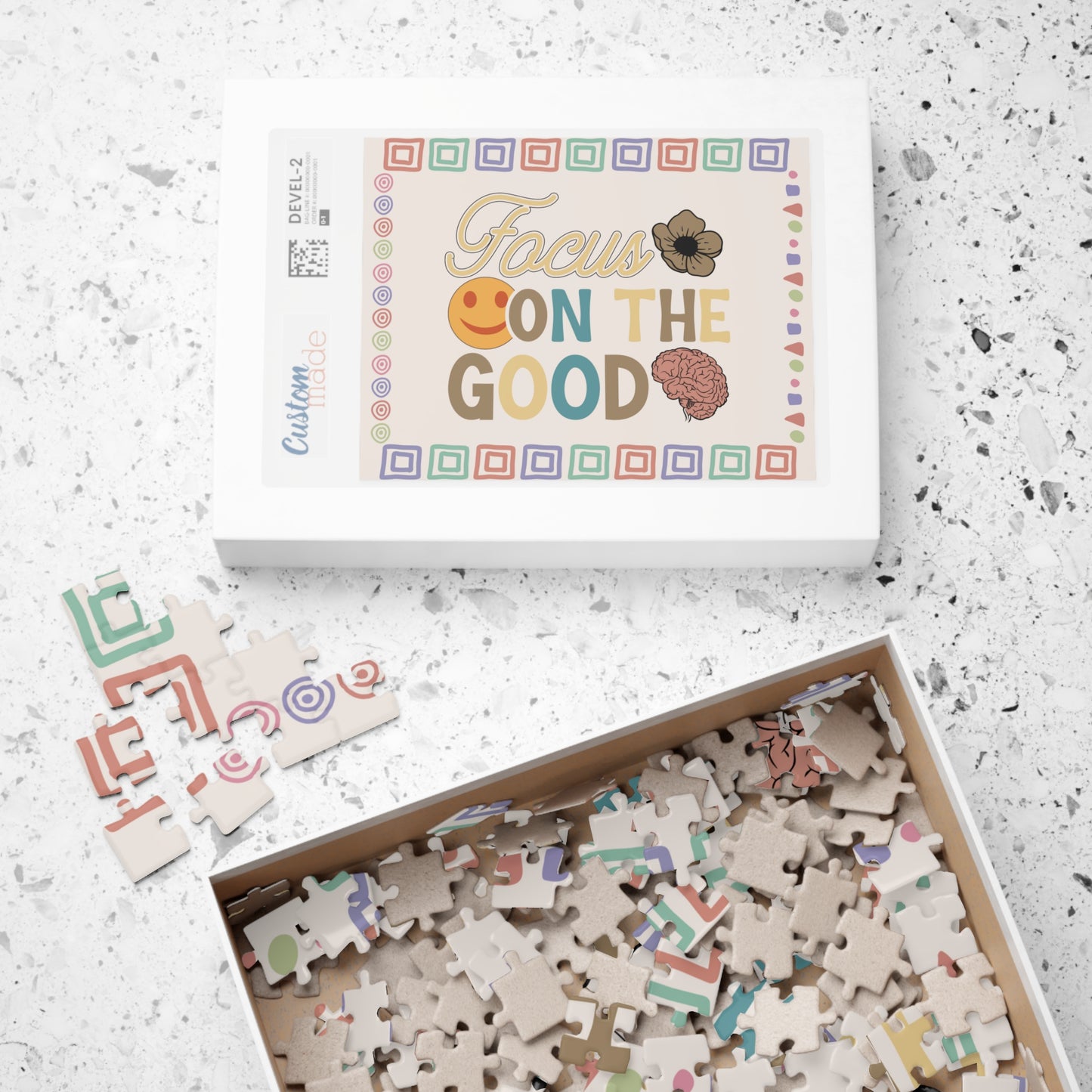 Focus On The Good - Mental Health Quote Puzzle