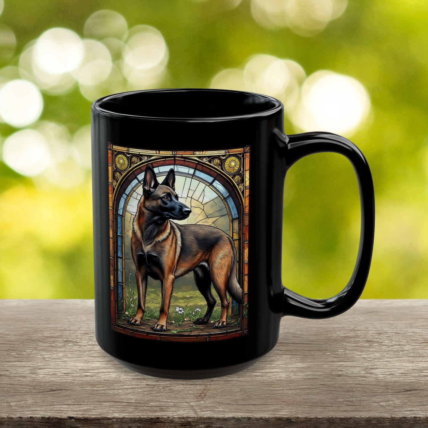 Fawn sable Belgian Malinois dog lover personalized mug