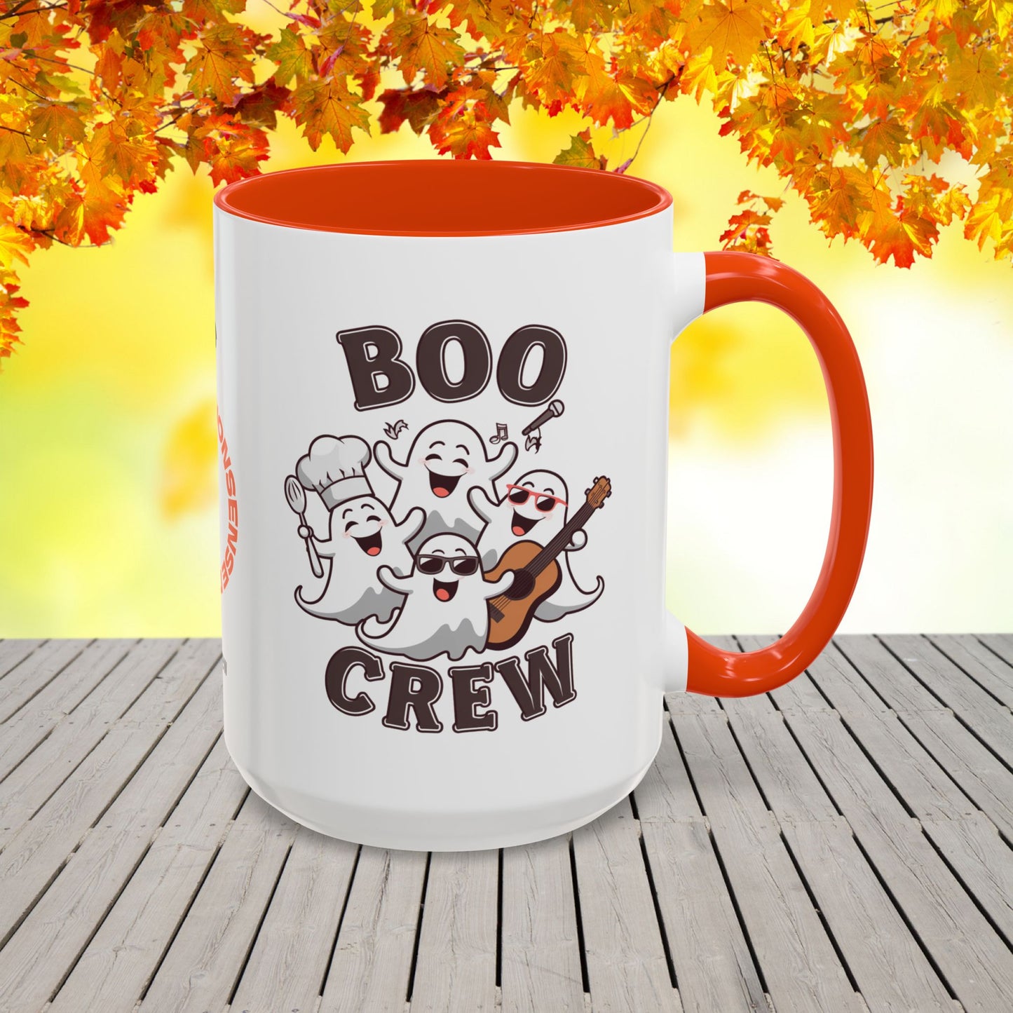 Boo Crew Halloween Mug -fun personalized coffee cup for seasonal cozy vibes