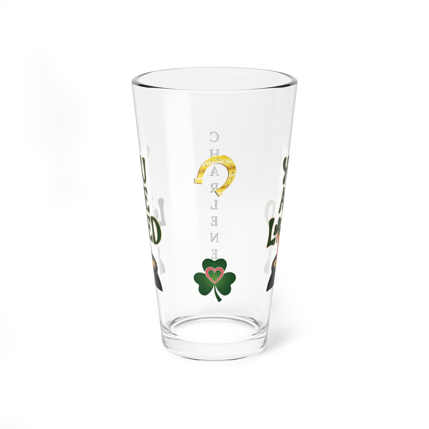 You Are Loved: Personalized St. Patrick's Day Pint Glass - Customizable Name for Happiness and Positivity