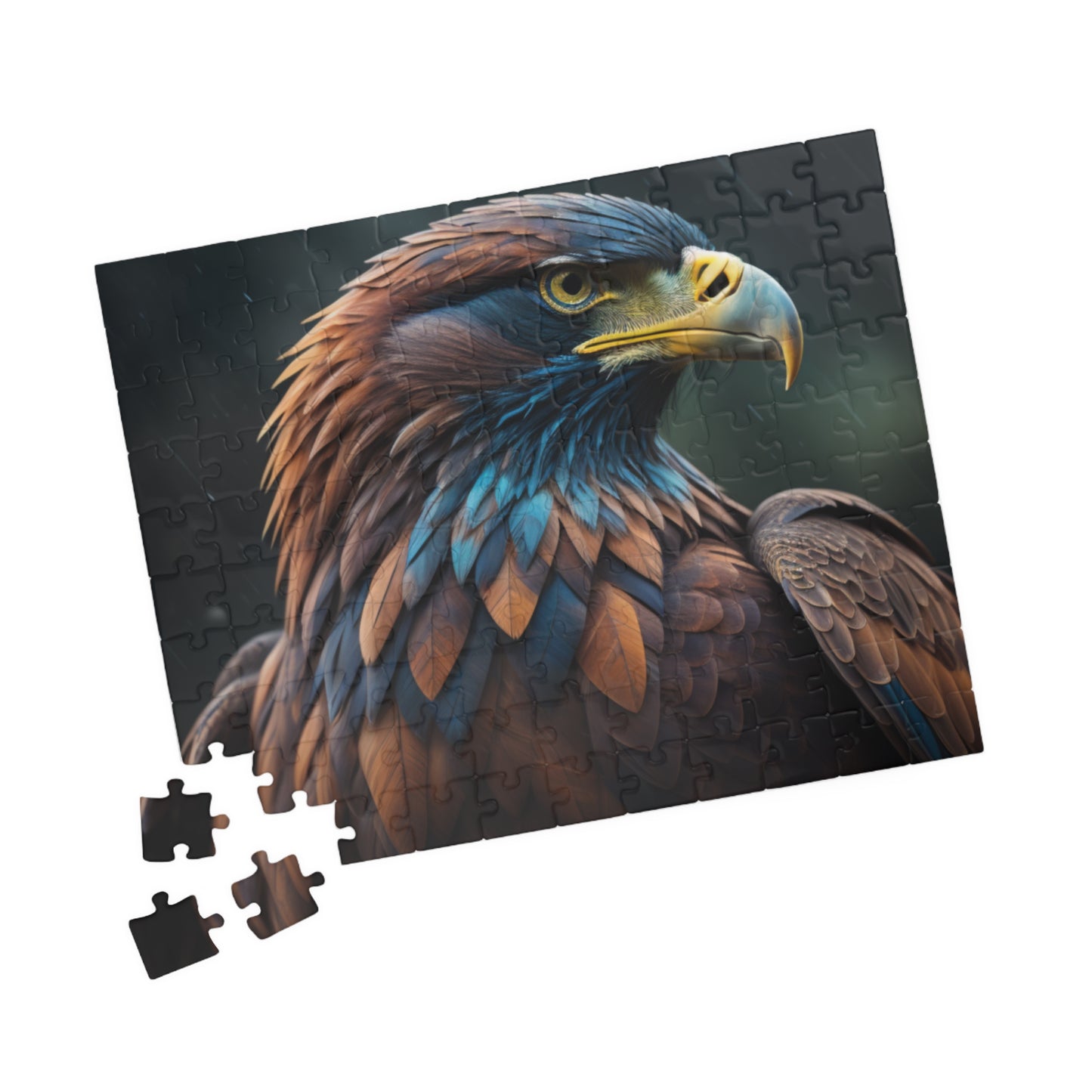 Feathers of Resilience: Majestic Eagle Puzzle - Symbol of Strength, Freedom, and Resilience