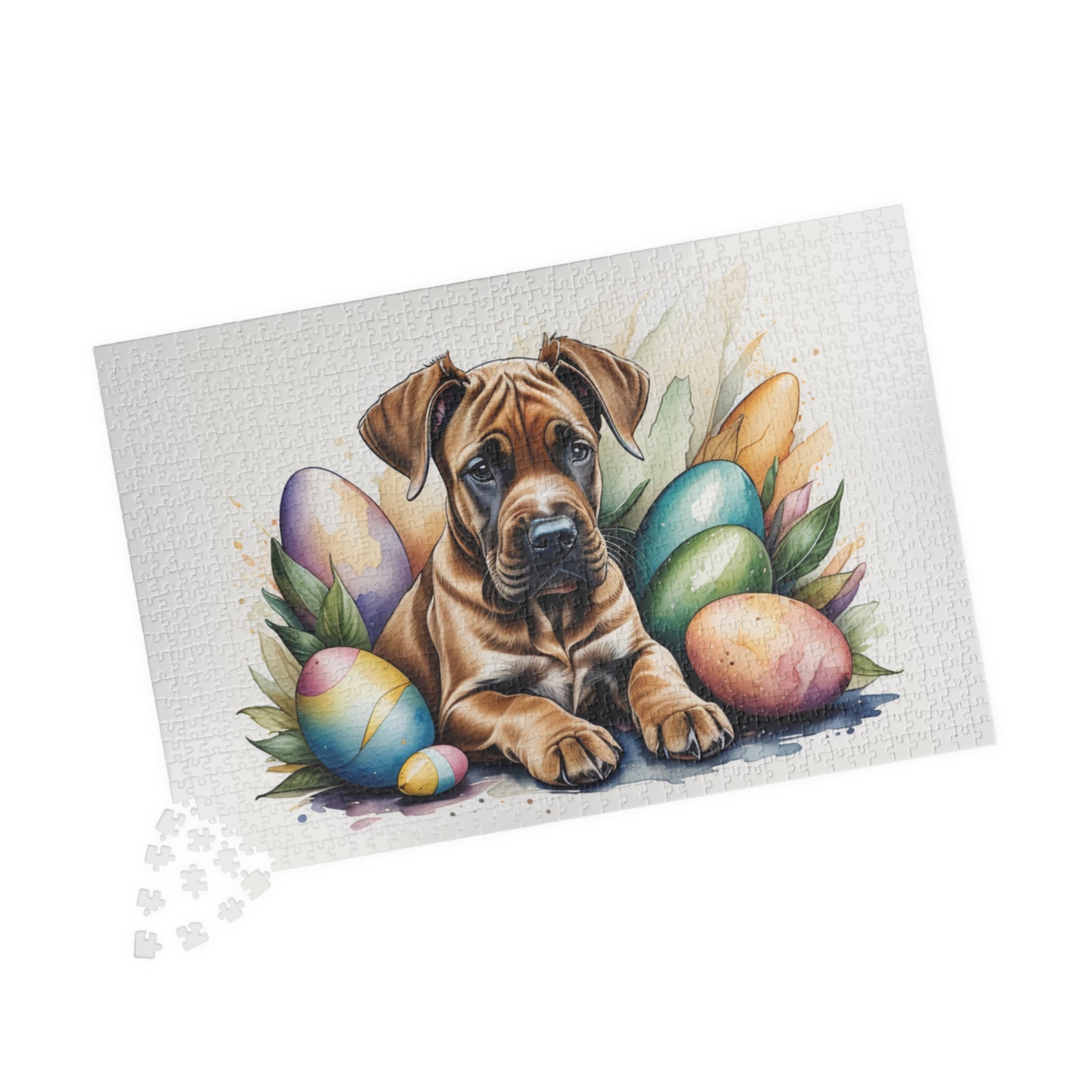 Great Dane (Fawn) Easter Puppy Puzzle - Dog Lovers, Mental Health Benefits, Holiday Fun, Mindfulness, Stress Relief, Festive Gift