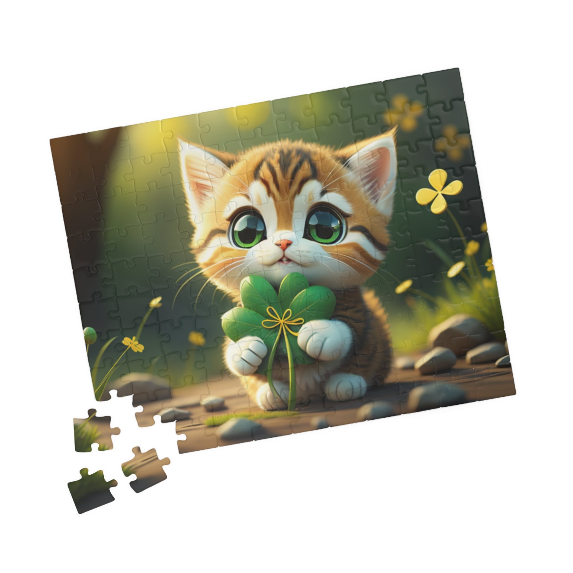 Tranquil Treasures with Tiny Whiskers - St. Patrick's Day Mental Health Puzzle