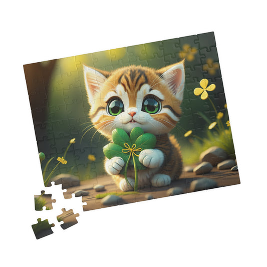 Tranquil Treasures with Tiny Whiskers - St. Patrick's Day Mental Health Puzzle