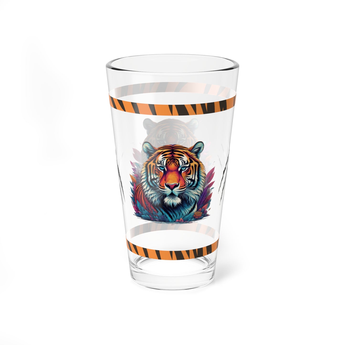 Tigers Resolve 16oz Tiger Pint Glass - Inspiring Strength, Courage, and Empowerment