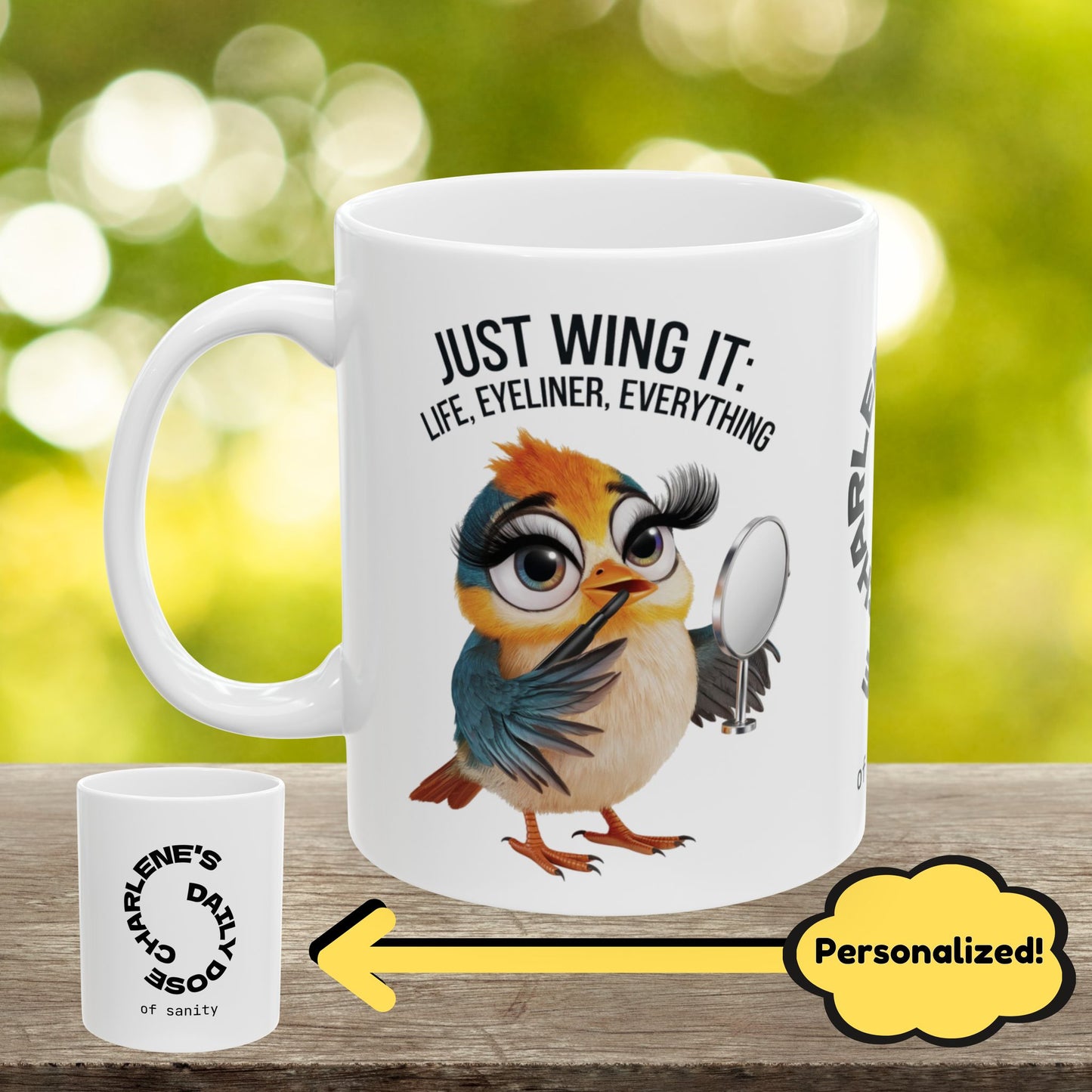 "Keep Calm And Pretend" personalized funny pint glass with attitude and daily humor for stress relief.