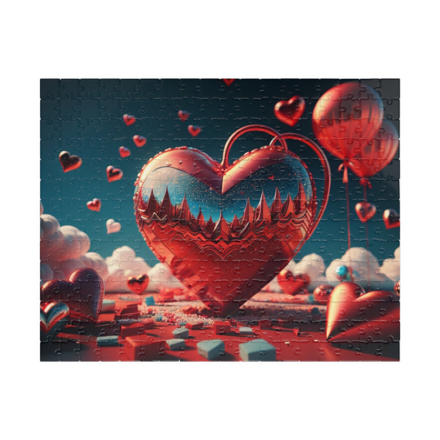 Serene Love Skies: Valentine's Day Puzzle for Self-Care, Emotional Growth, and Personal Empowerment