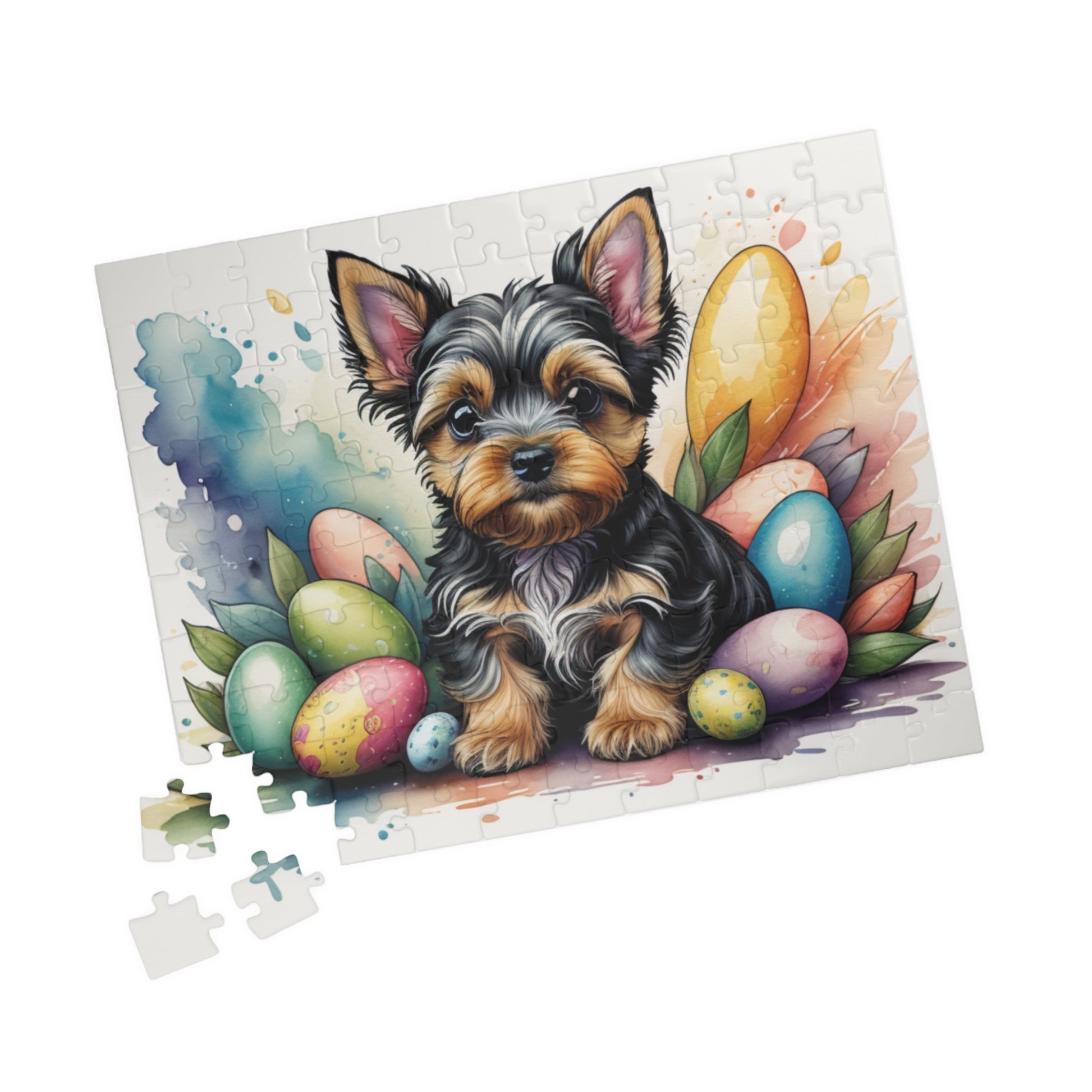 Yorkshire Terrier Easter Puppy Puzzle - Dog Lovers, Mental Health Benefits, Holiday Fun, Mindfulness, Stress Relief, Festive Gift