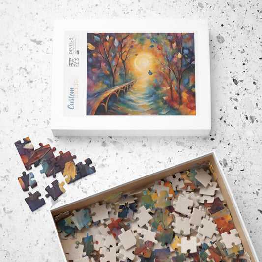 Shop our bridge to healing the soul puzzle featuring the 252 pcs (Horizontal) style option from MySisterIsASurvivor.