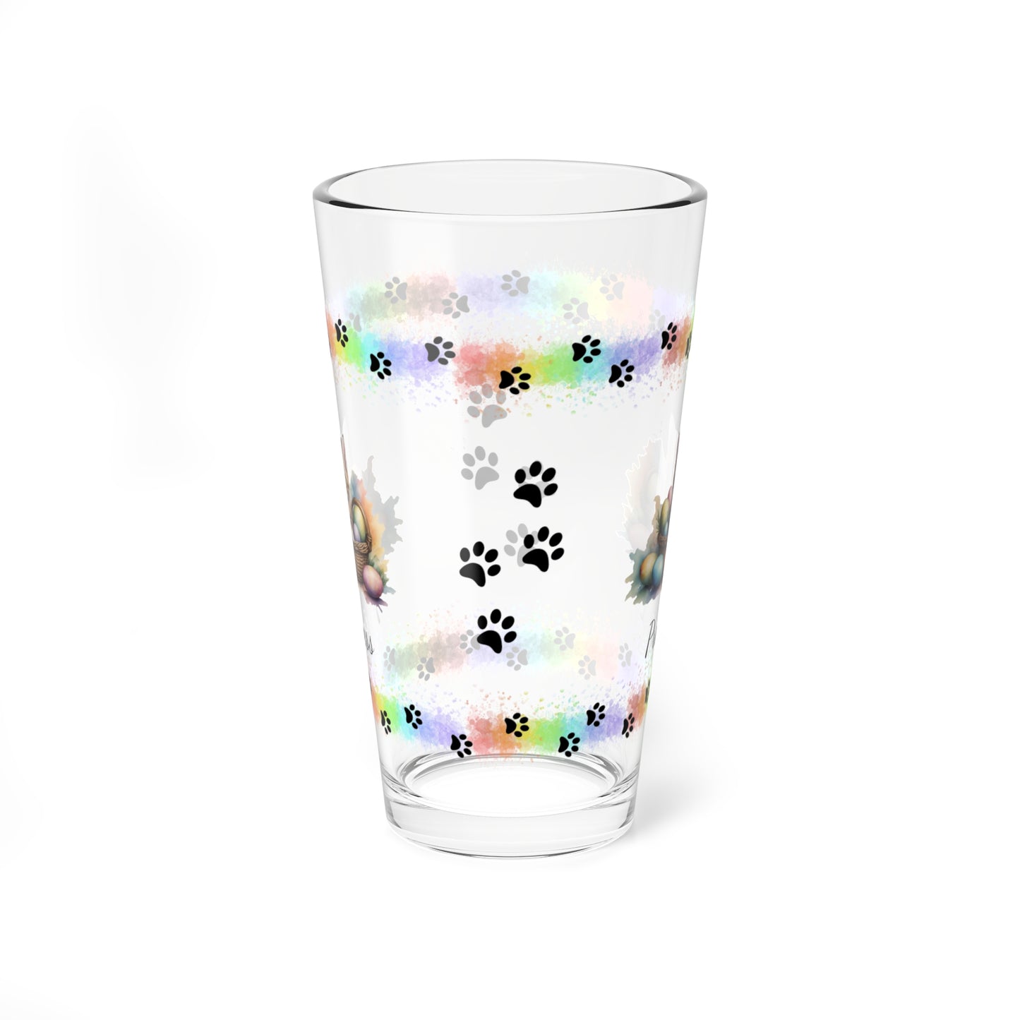 Munchkin Easter Kitten 16oz Pint Glass - Personalized Cat-Themed Gift, Mental Health Drinkware, Holiday Décor & Easter Celebration