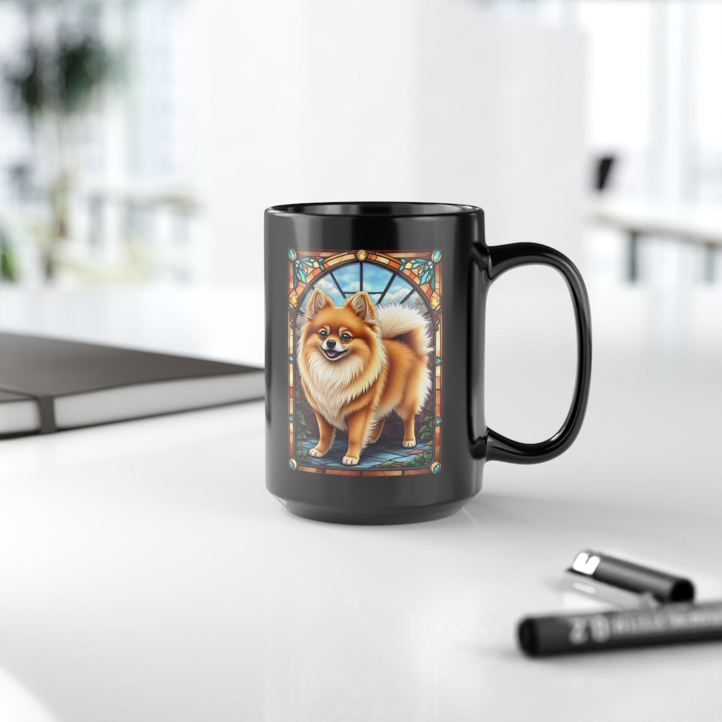 Pomeranian (Orange Sable) Personalized Dog Breed Mug, Pet Lover Mug, Dog Coffee Mug, Custom Name Mug, Dog Lover Gift, Dog-Themed Mug