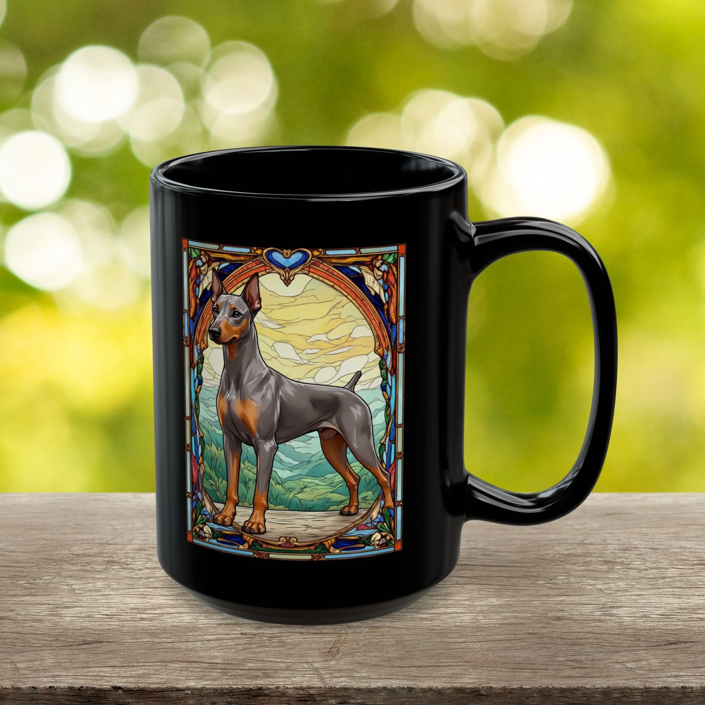 Fawn Isabella rust Doberman personalized mug gift
