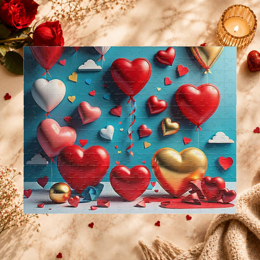Shop our sweetheart shuffle valentines day puzzle featuring the 252 pcs (Horizontal) style option from MySisterIsASurvivor.