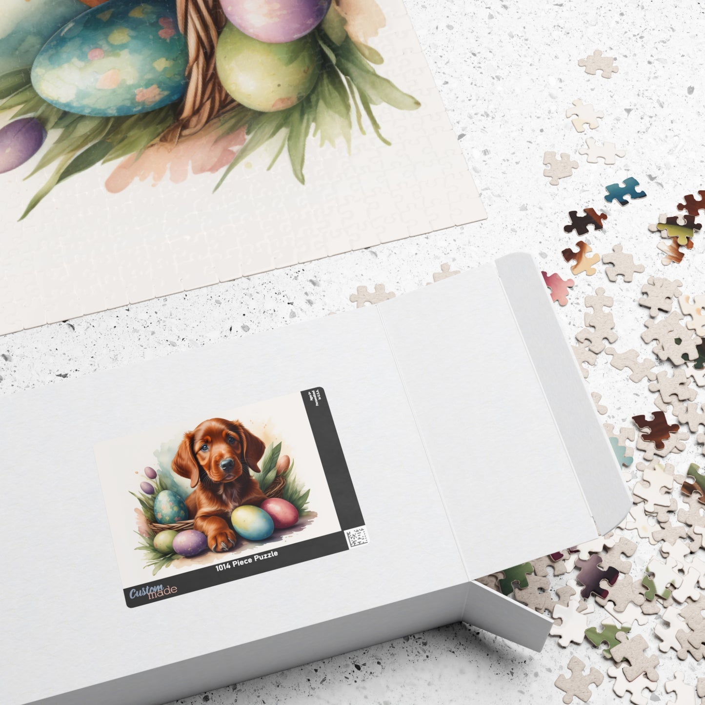 Irish Setter Easter Puppy Puzzle - Dog Lovers, Mental Health Benefits, Holiday Fun, Mindfulness, Stress Relief, Festive Gift