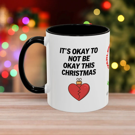 Shop our its okay to not be okay this christmas mug featuring the 11oz style option from MySisterIsASurvivor.