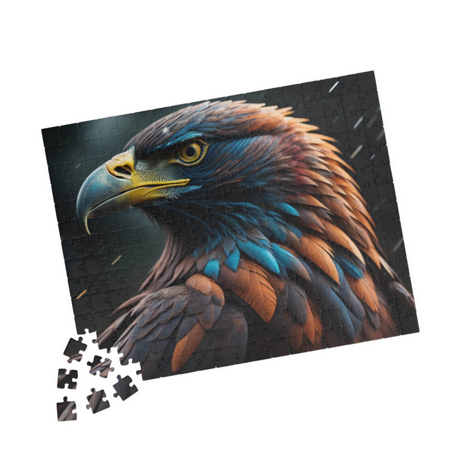Eagle's Inspiration: Majestic Eagle Puzzle - Symbol of Strength, Freedom, and Resilience