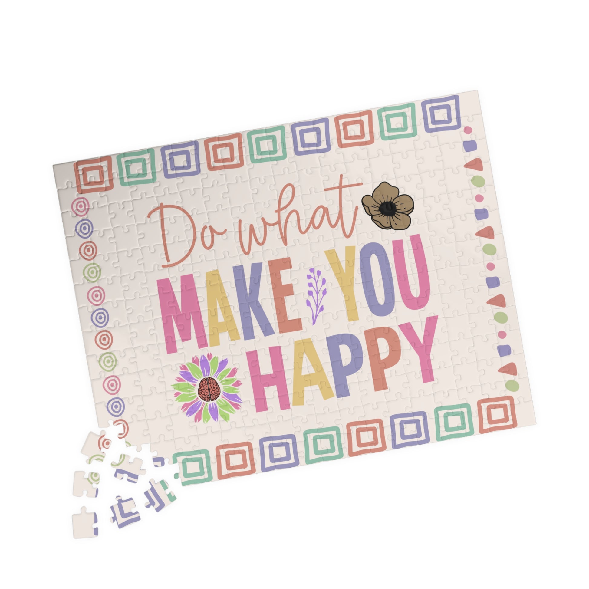 Do What Make You Happy - Mental Health Quote Puzzle