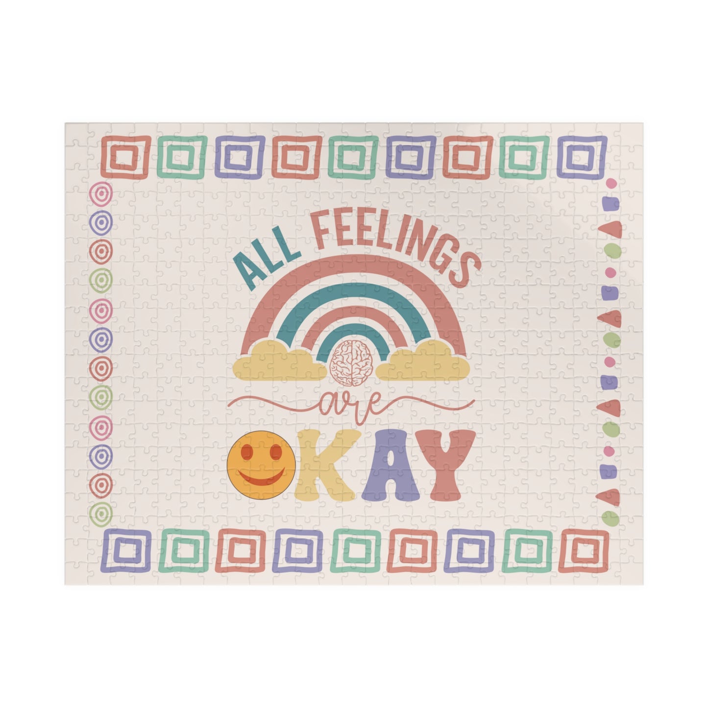 All Feelings Are Ok - Mental Health Quote Puzzle