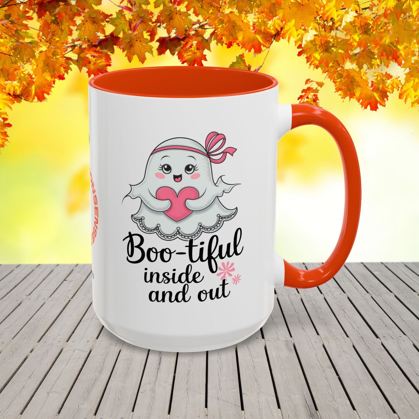 Boo-tiful Inside and Out Halloween Mug -empowering personalized coffee cup for self-love
