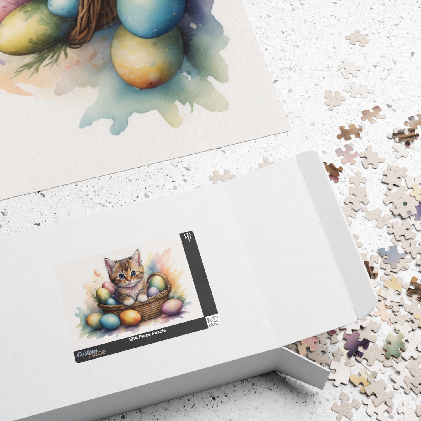 Munchkin Easter Kitten Puzzle - Cat Lovers, Mental Health Benefits, Holiday Fun, Mindfulness, Stress Relief, Festive Gift