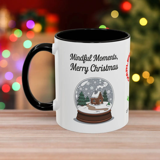 Shop our mindful moments merry christmas christmas mug featuring the 11oz style option from MySisterIsASurvivor.