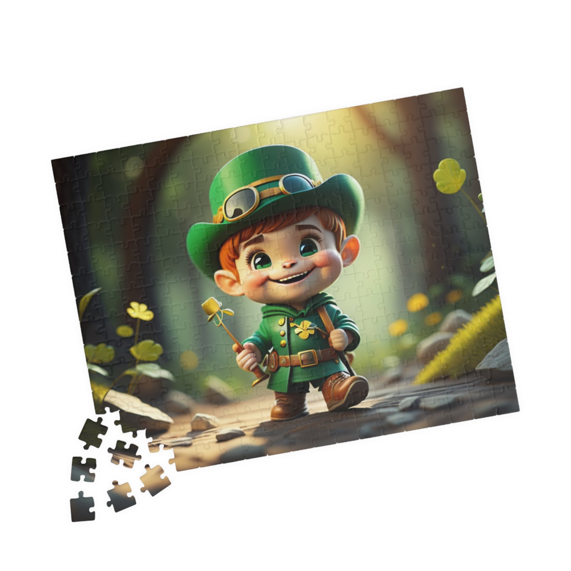 Mindful March Leprechaun - St. Patrick's Day Mental Health Puzzle