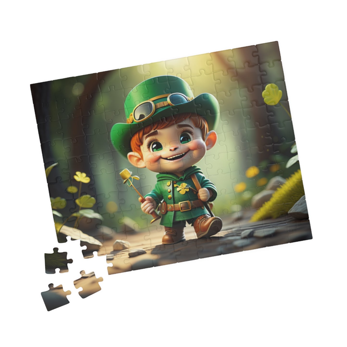 Mindful March Leprechaun - St. Patrick's Day Mental Health Puzzle