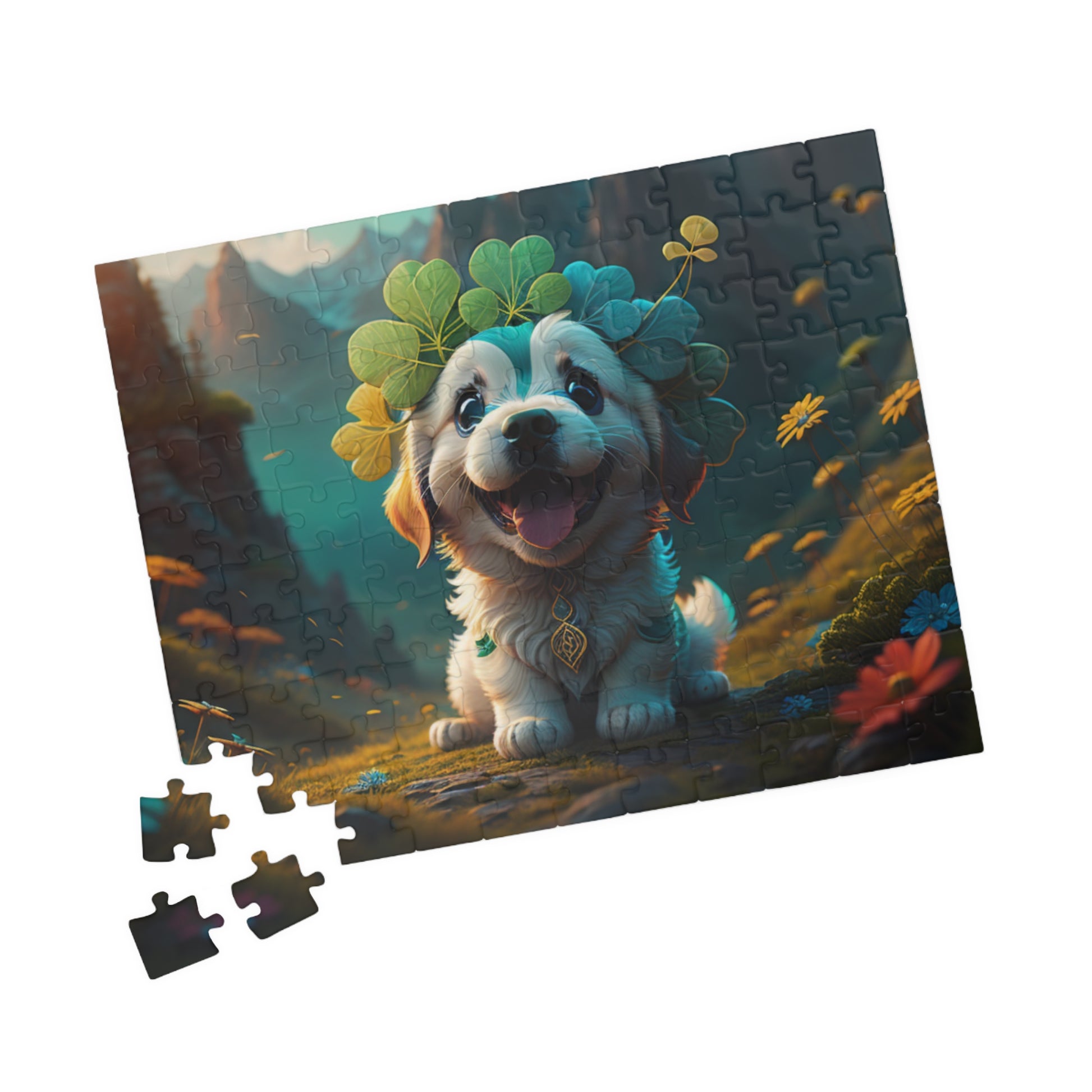Pawsitive Paddy's Puzzle Parade - St. Patrick's Day Mental Health Puzzle