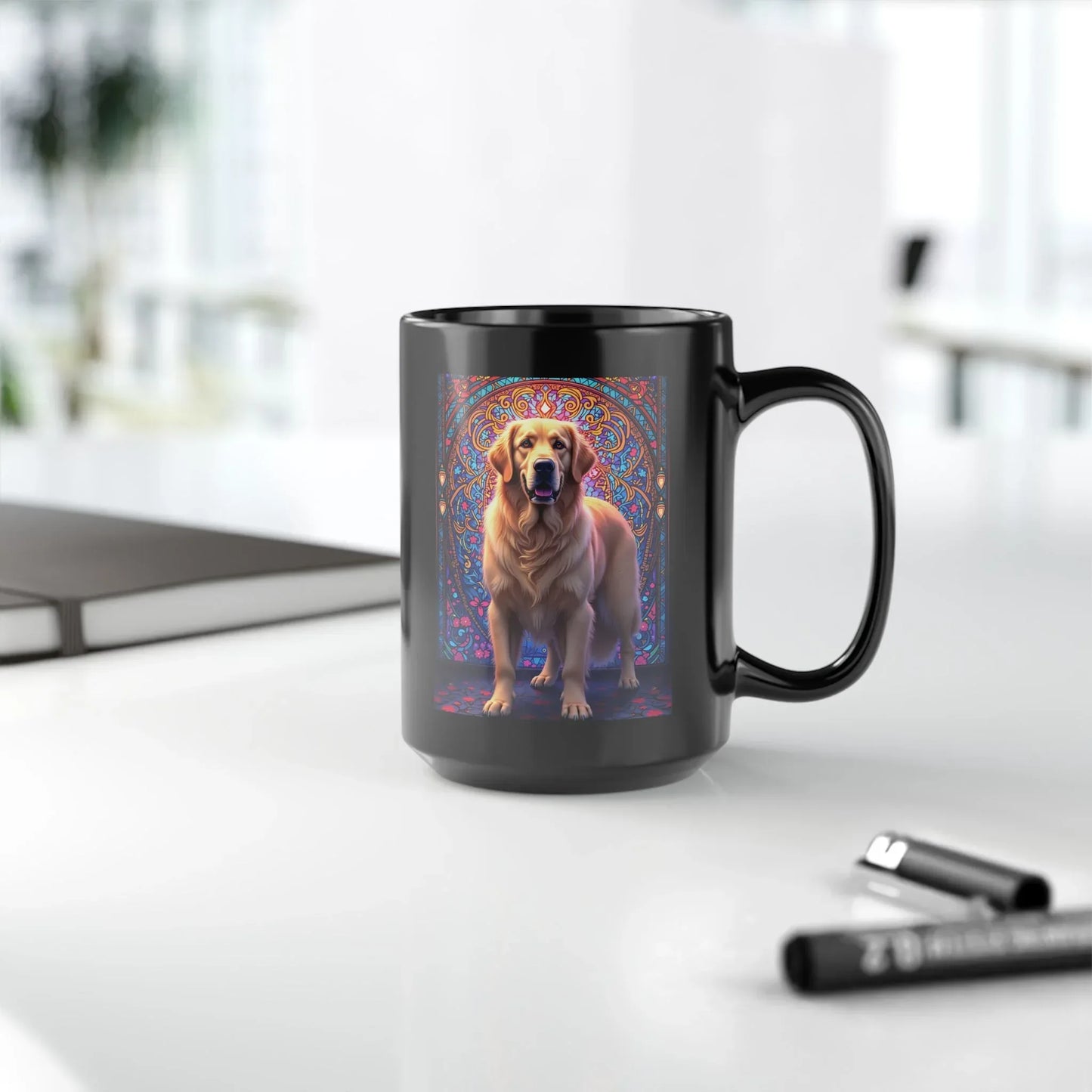 Shop our premium light cream golden retriever mug from MySisterIsASurvivor.