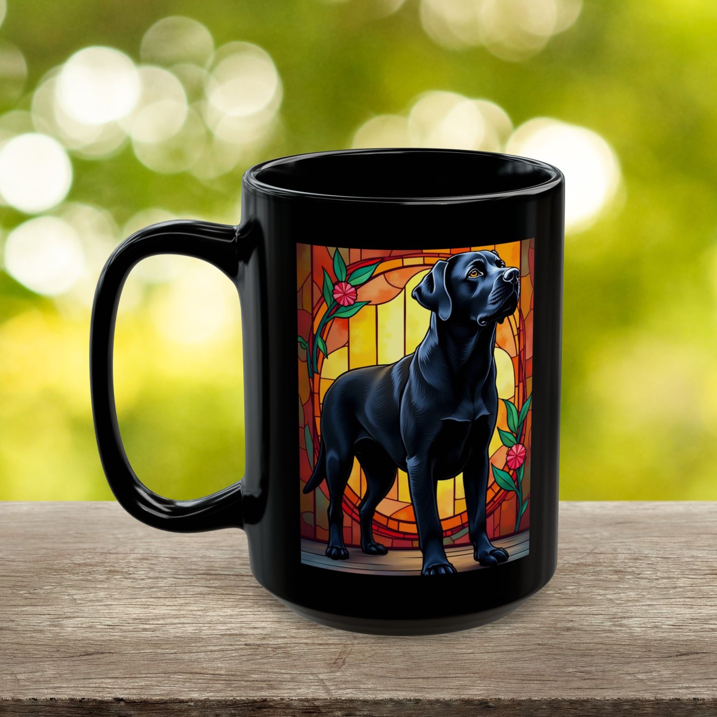 Labrador Retriever Black personalized mug, custom dog coffee cup gift for Lab lovers