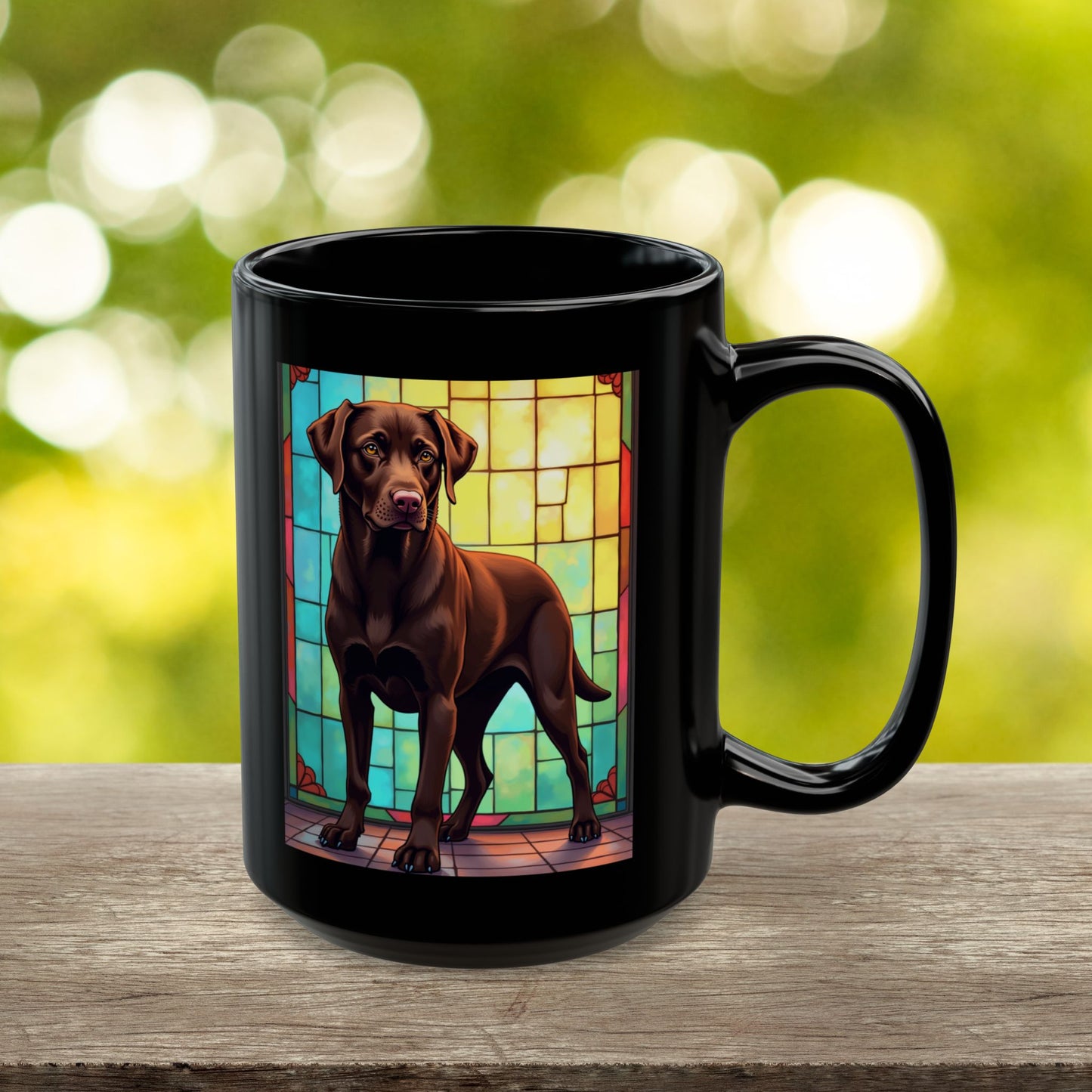 Labrador Retriever Chocolate personalized mug, custom coffee cup gift for Lab parents