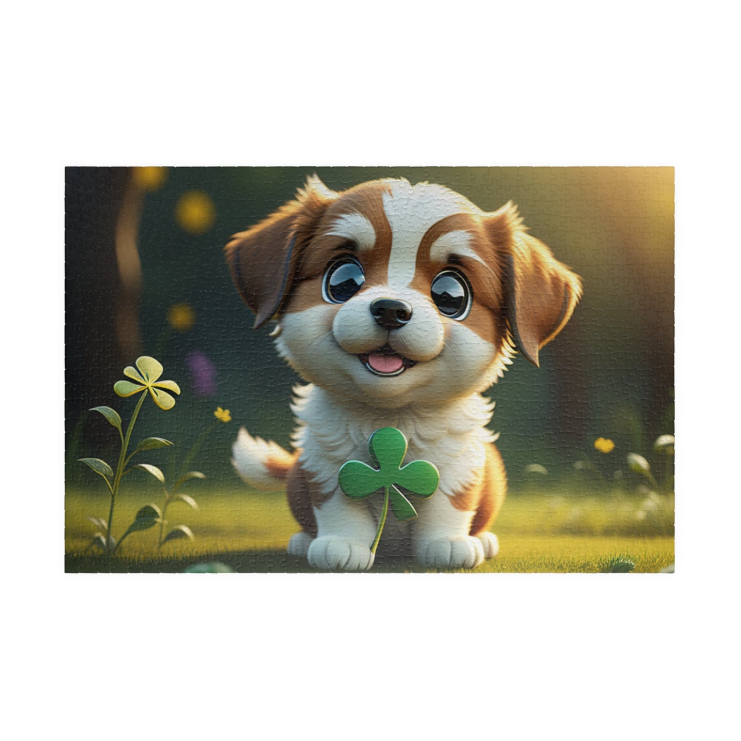 Clover Cuddles Canine - St. Patrick's Day Mental Health Puzzle