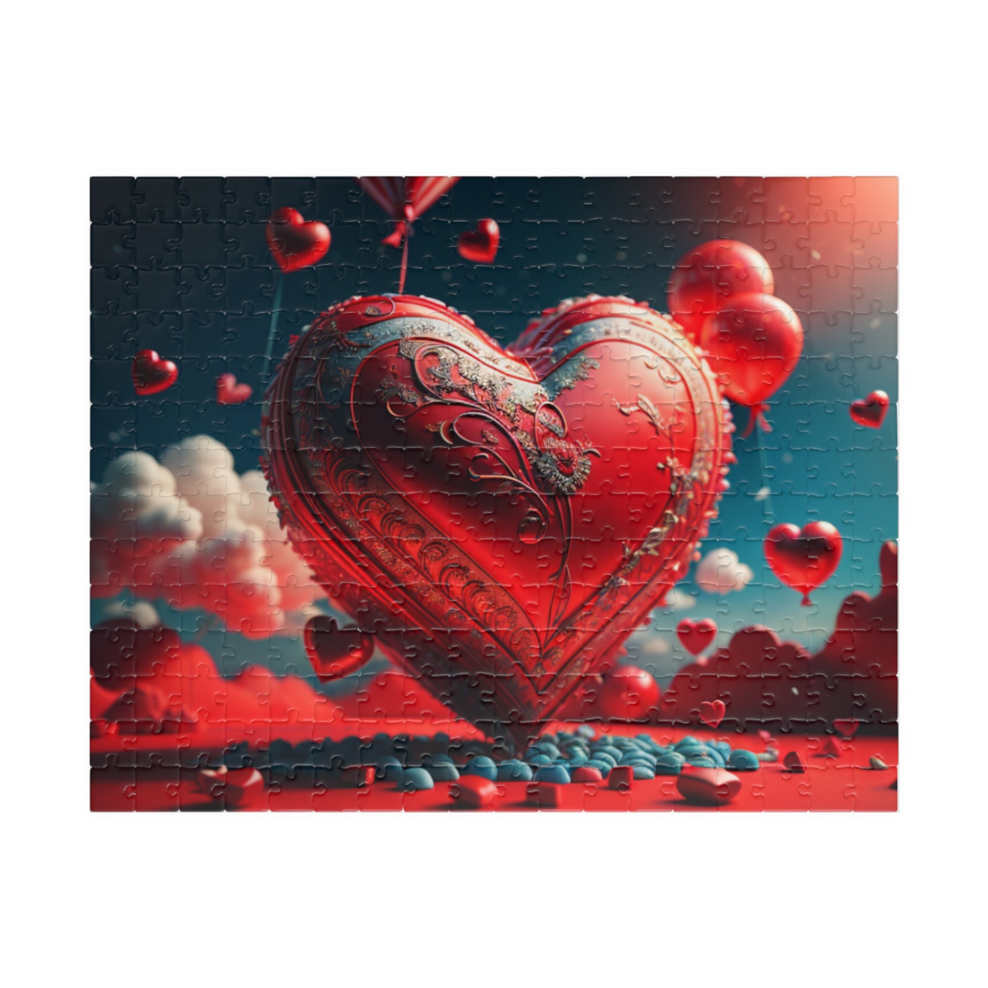 Uplifting Heartscape: Valentine's Day Puzzle for Self-Care, Emotional Growth, and Personal Empowerment