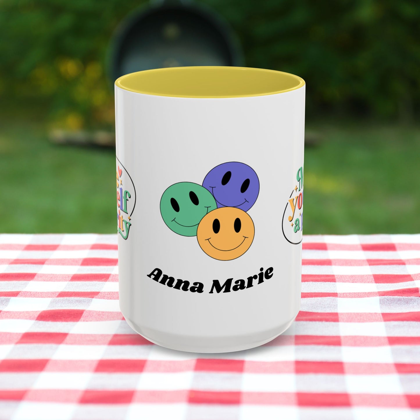 Make Yourself a Priority - Personalized Retro Self-Care Affirmation Mug for Mental Health Wellness
