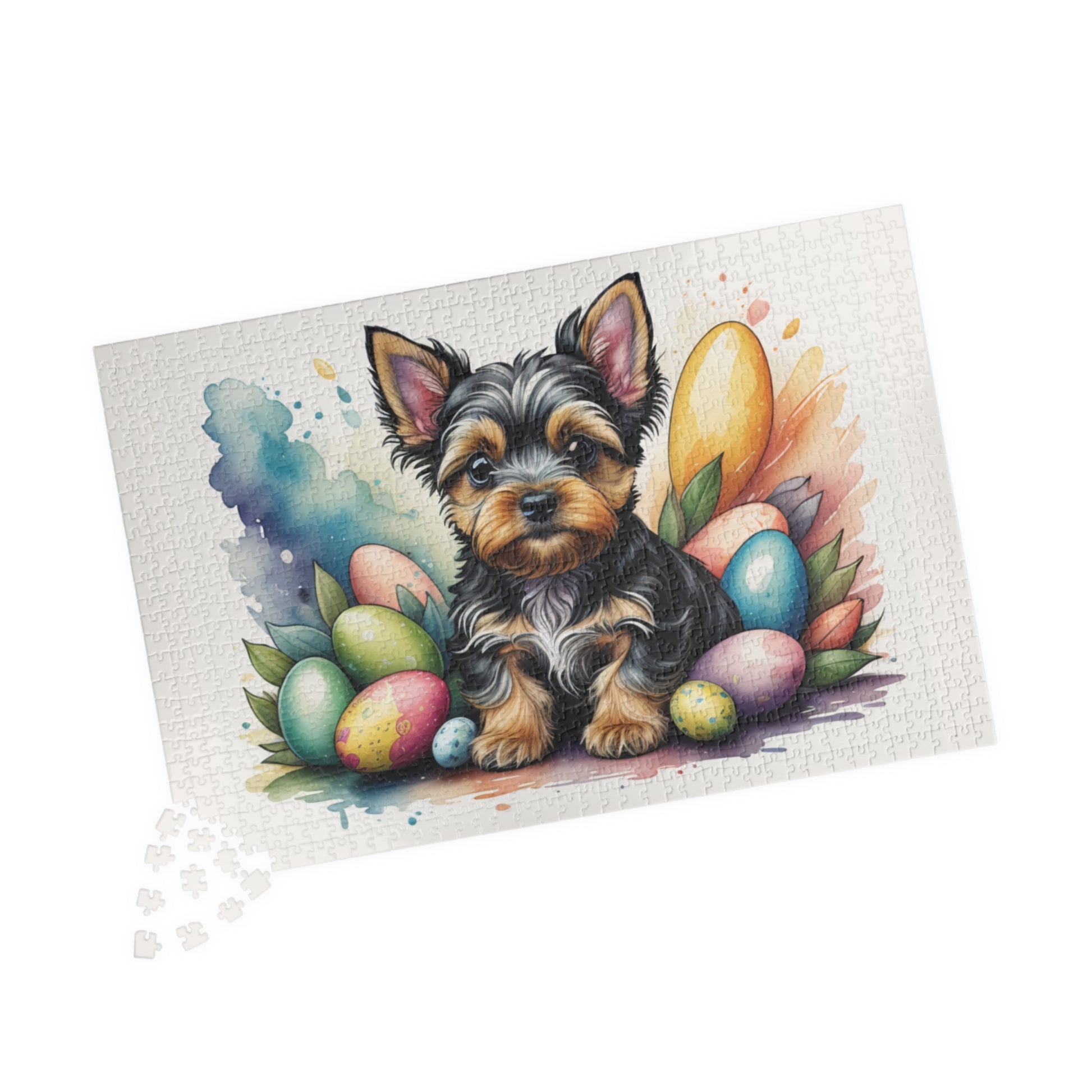 Yorkshire Terrier Easter Puppy Puzzle - Dog Lovers, Mental Health Benefits, Holiday Fun, Mindfulness, Stress Relief, Festive Gift
