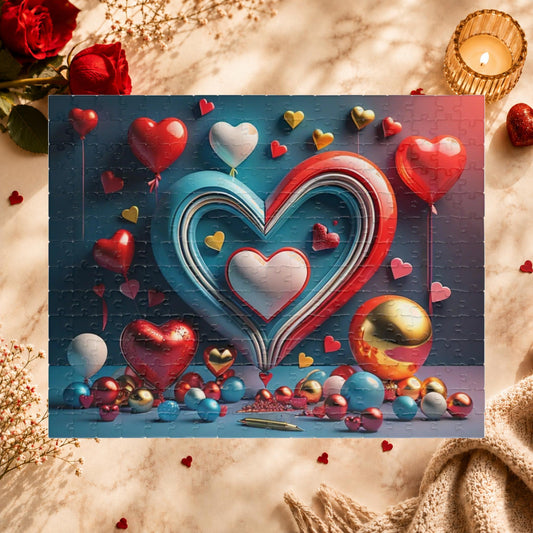 Shop our heavenly hearts hunt valentines day puzzle featuring the 252 pcs (Horizontal) style option from MySisterIsASurvivor.